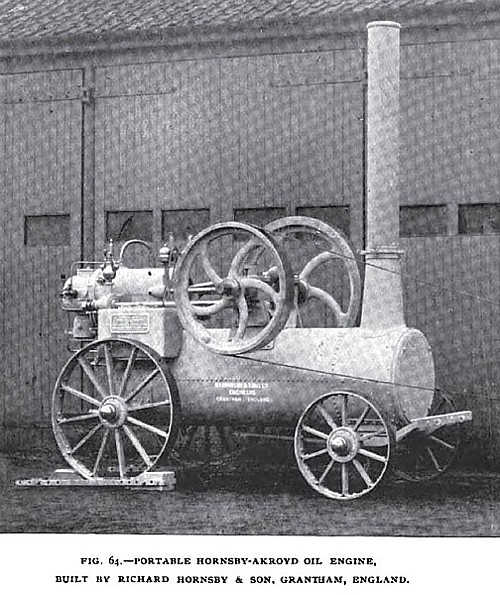 Fig. 64— The Portable Hornsby-Akroyd Gas Engine